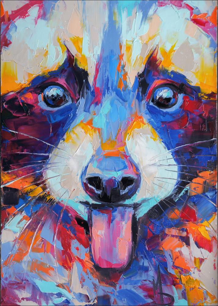 Raccoon Painting II