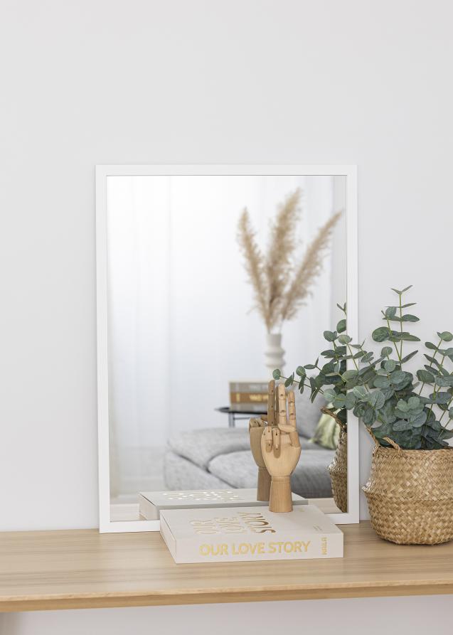 Spejle White Wood 50x70 cm