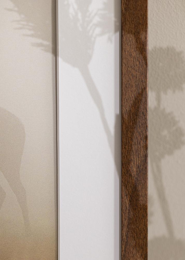 Ramme Stilren Warm Brown 40x50 cm - Passepartout Hvid 29,7x42 cm (A3)