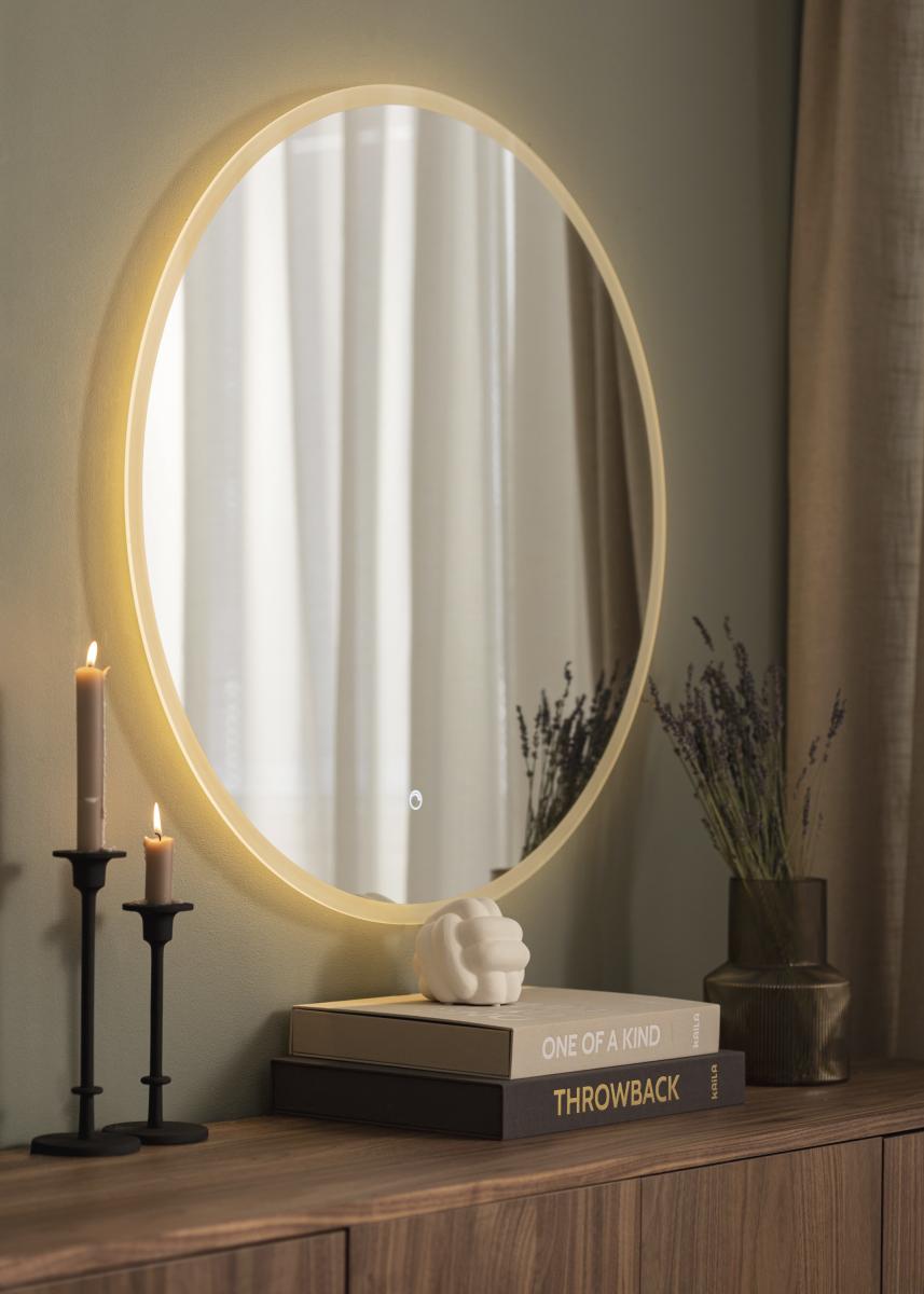 KAILA Spejl Frost LED 80 cm Ø