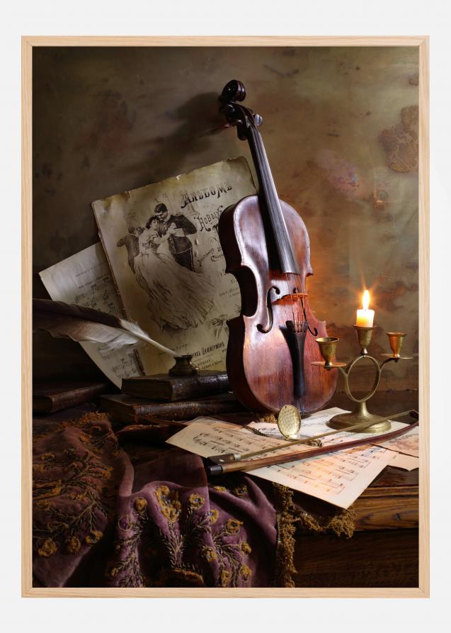 Still Life With Violin Plakat
