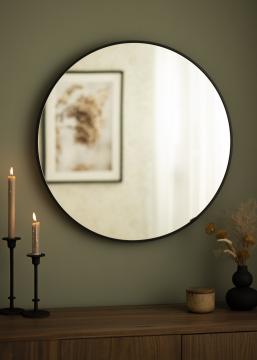 KAILA Round Mirror - Edge Black 70 cm 