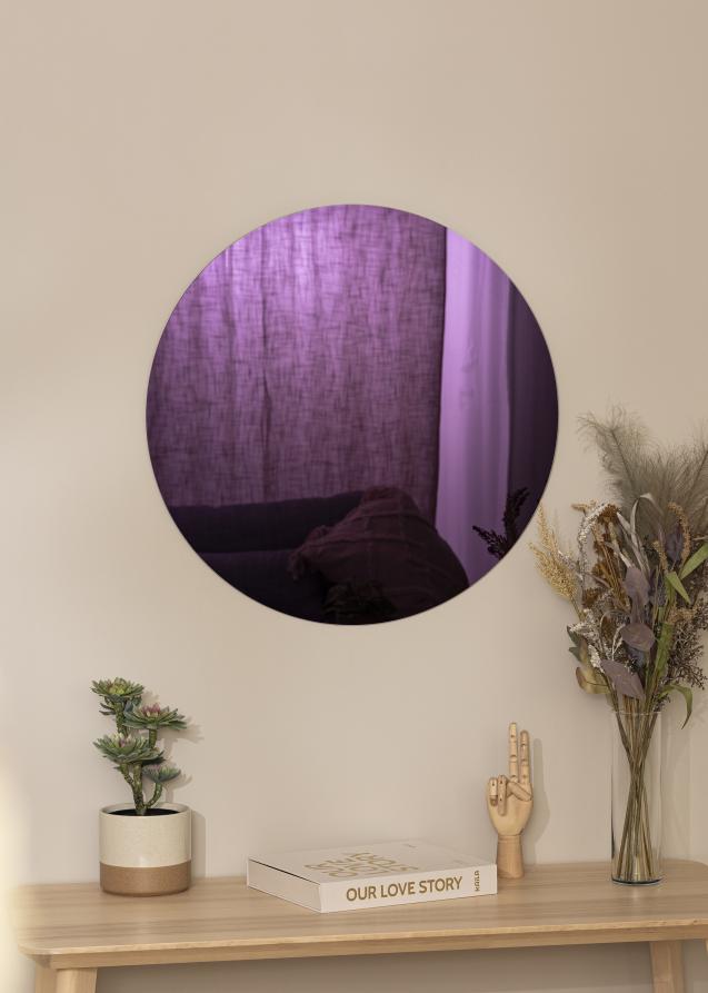 Spejl Purple 70 cm Ø