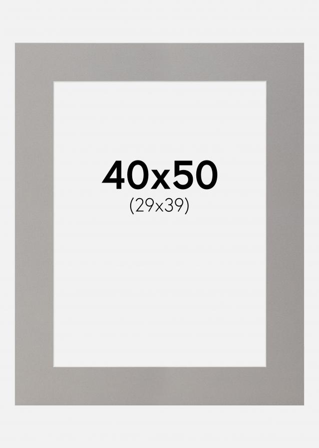Passepartout Grå 40x50 cm (29x39)