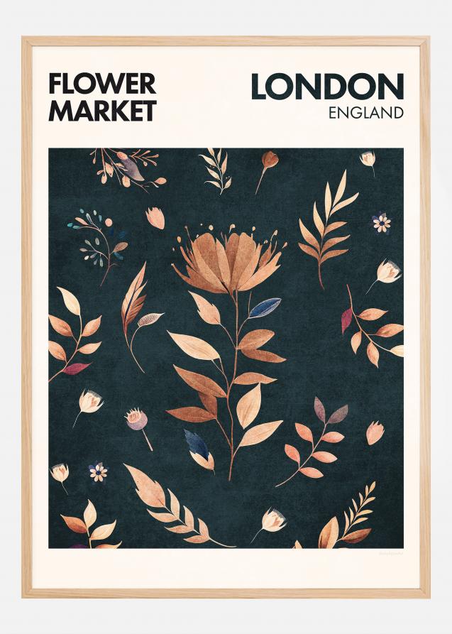 Flower Market - London Plakat