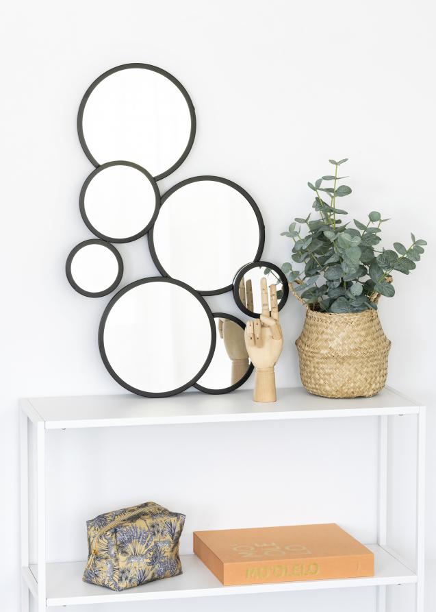 KAILA Spejl Bubbles - Sort 72x43 cm