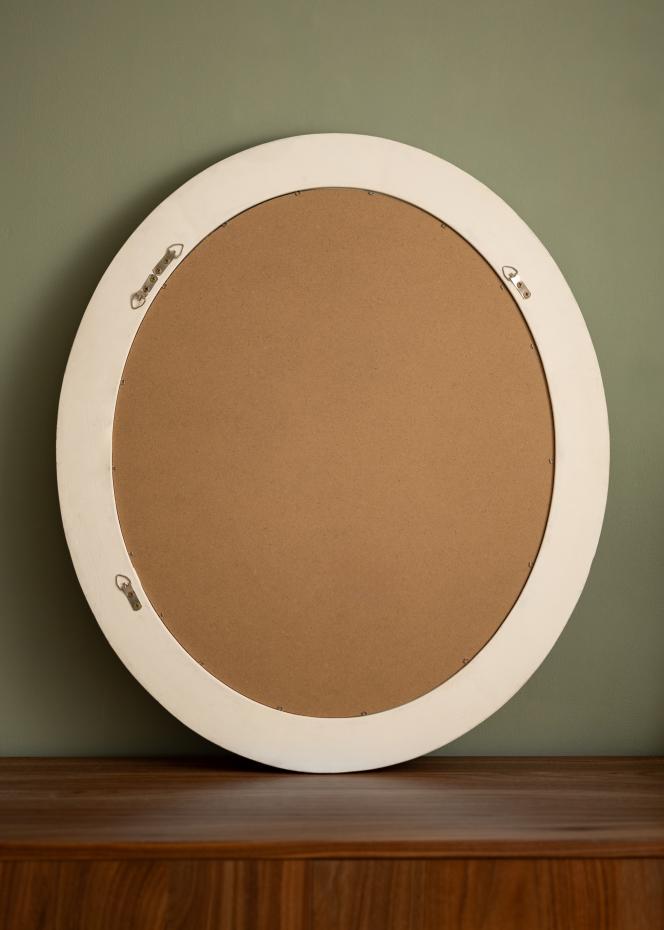 Spejl Antique Hvid Oval 50x60 cm