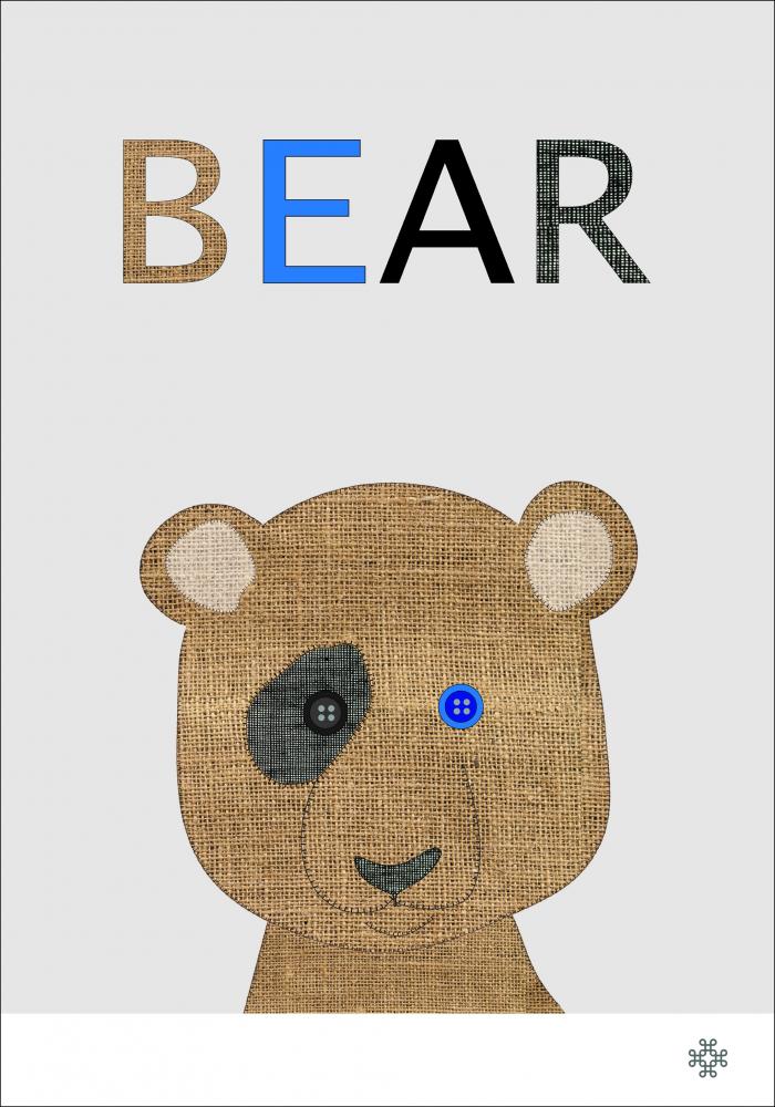 Fabric bear Plakat