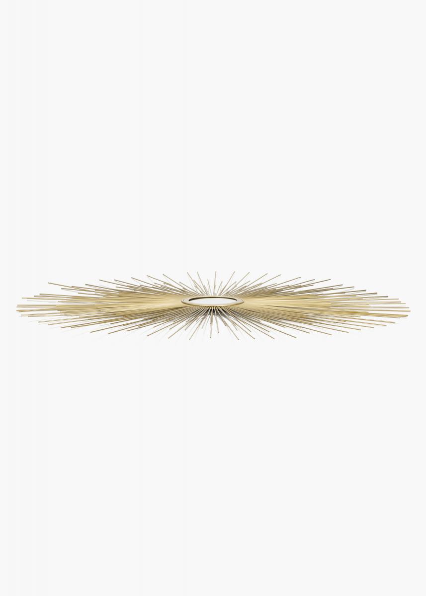 KAILA Rundt Spejl Sunrays - Guld 80 cm Ø