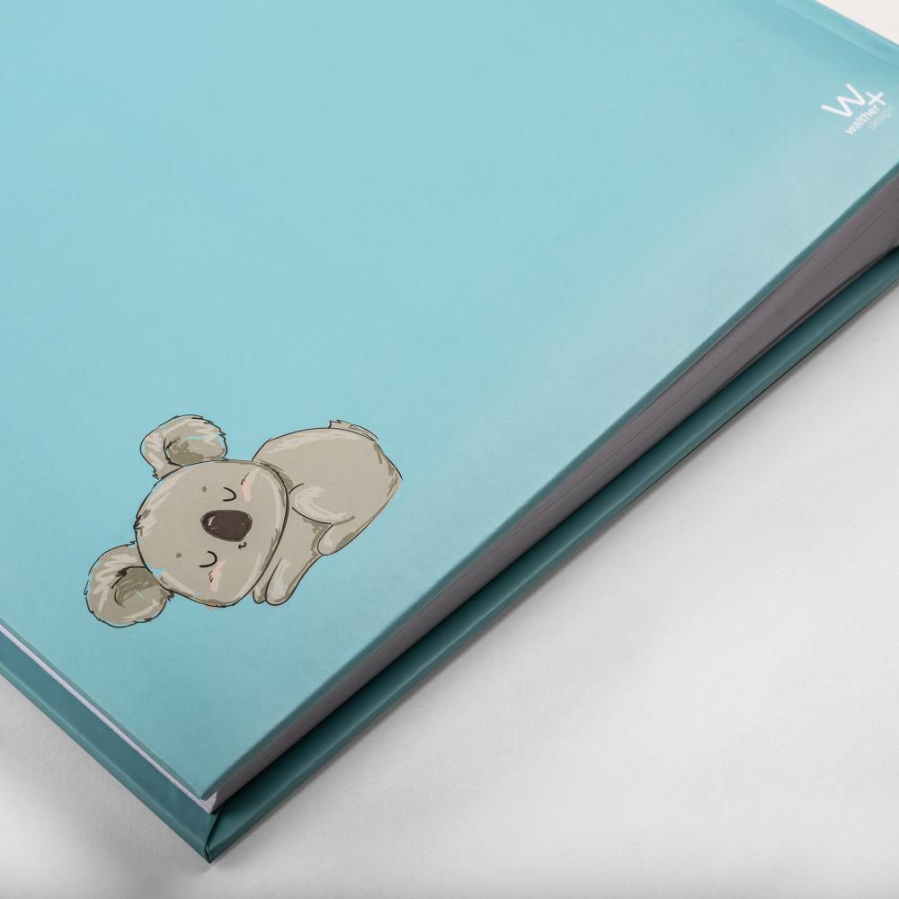 Dreamer Babyalbum Turkis - 22,5x24 cm (80 Hvide sider / 40 ark)