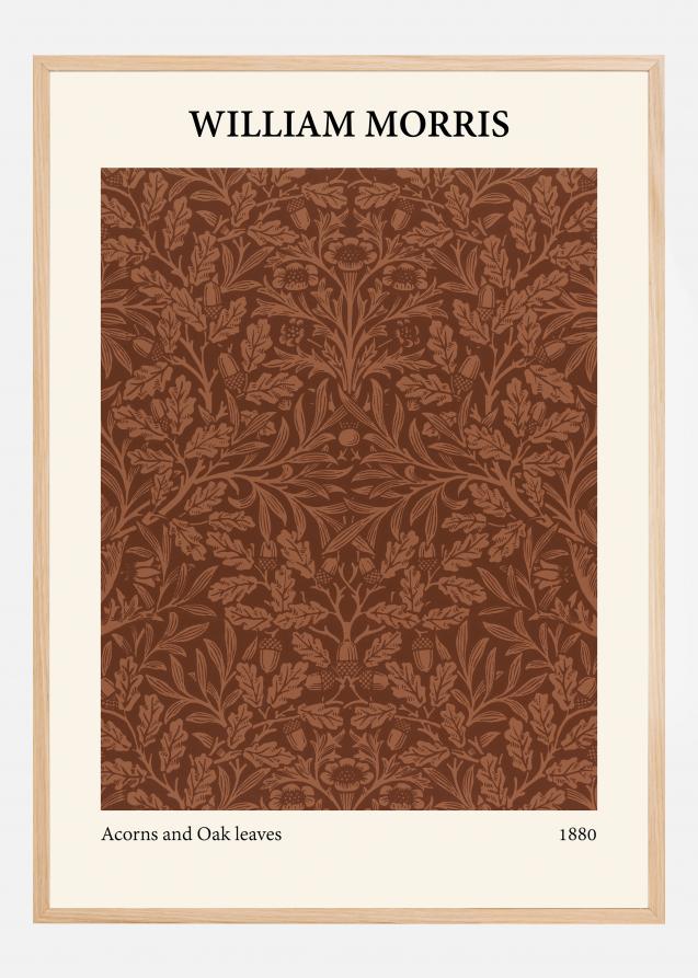 William Morris - Acorns and oak leaves Plakat