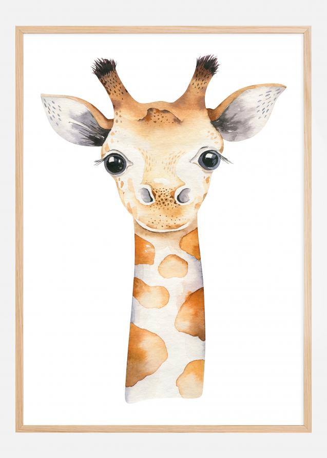 Giraffe Watercolor Plakat