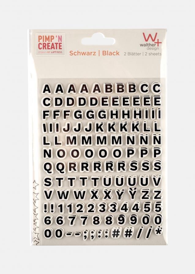 Walther Stickers Black Letters