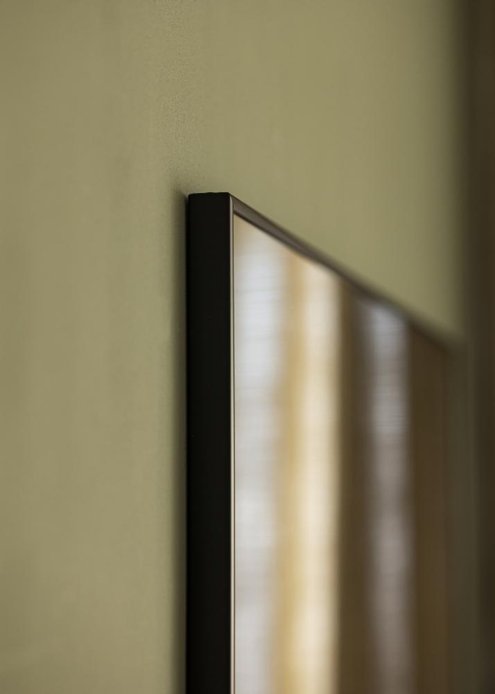 Spejl Minimal Black 70x70 cm
