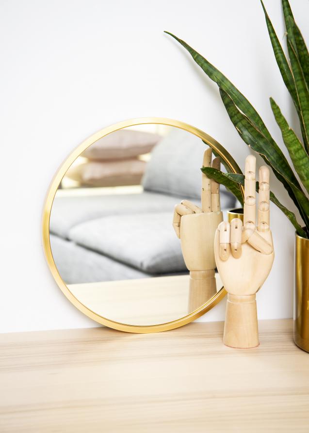 KAILA Round Mirror - Edge Gold 30 cm Ø