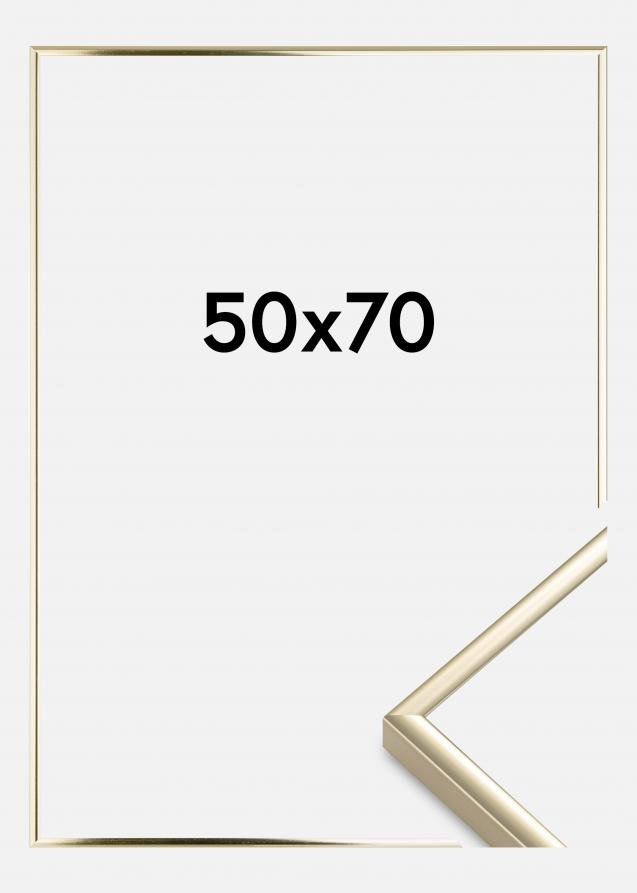 Ramme Aluminium Akrylglas Blank Guld 50x70 cm