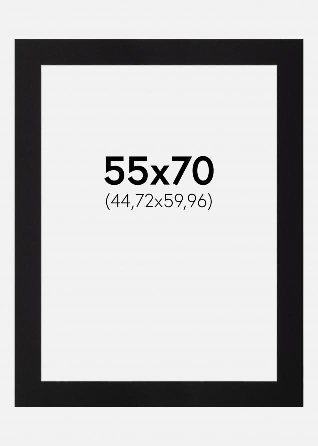 Passepartout Sort Standard (Hvid Kerne) 55x70 cm (44,72x59,96)