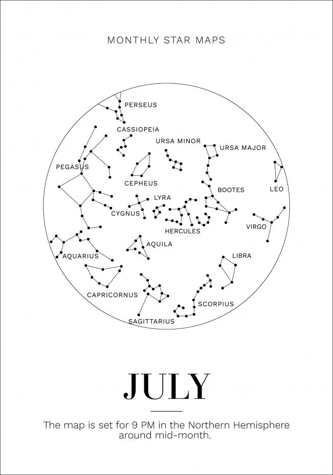 Monthly star July Plakat