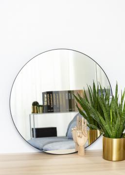 KAILA Round Mirror - Thin Black 70 cm 