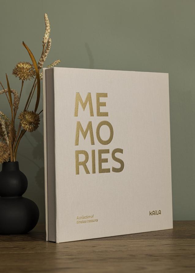 KAILA Fotoalbum Memories Cream - 300 Billeder i 10x15 cm