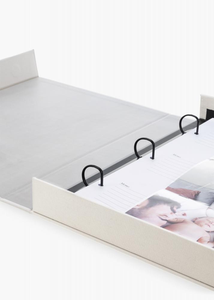KAILA THROWBACK Warm Grey XL - Coffee Table Photo Album - 60 Billeder i 11x15 cm