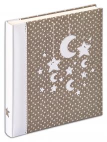 Stars & Moon - 28x30,5 cm (50 Hvide sider)