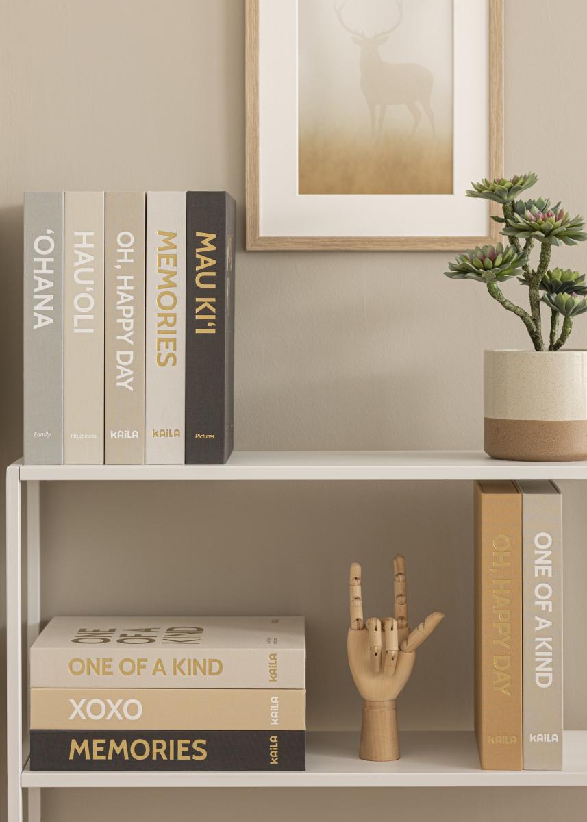 KAILA MEMORIES Cream - Coffee Table Photo Album (60 Sorte Sider / 30 Blade)