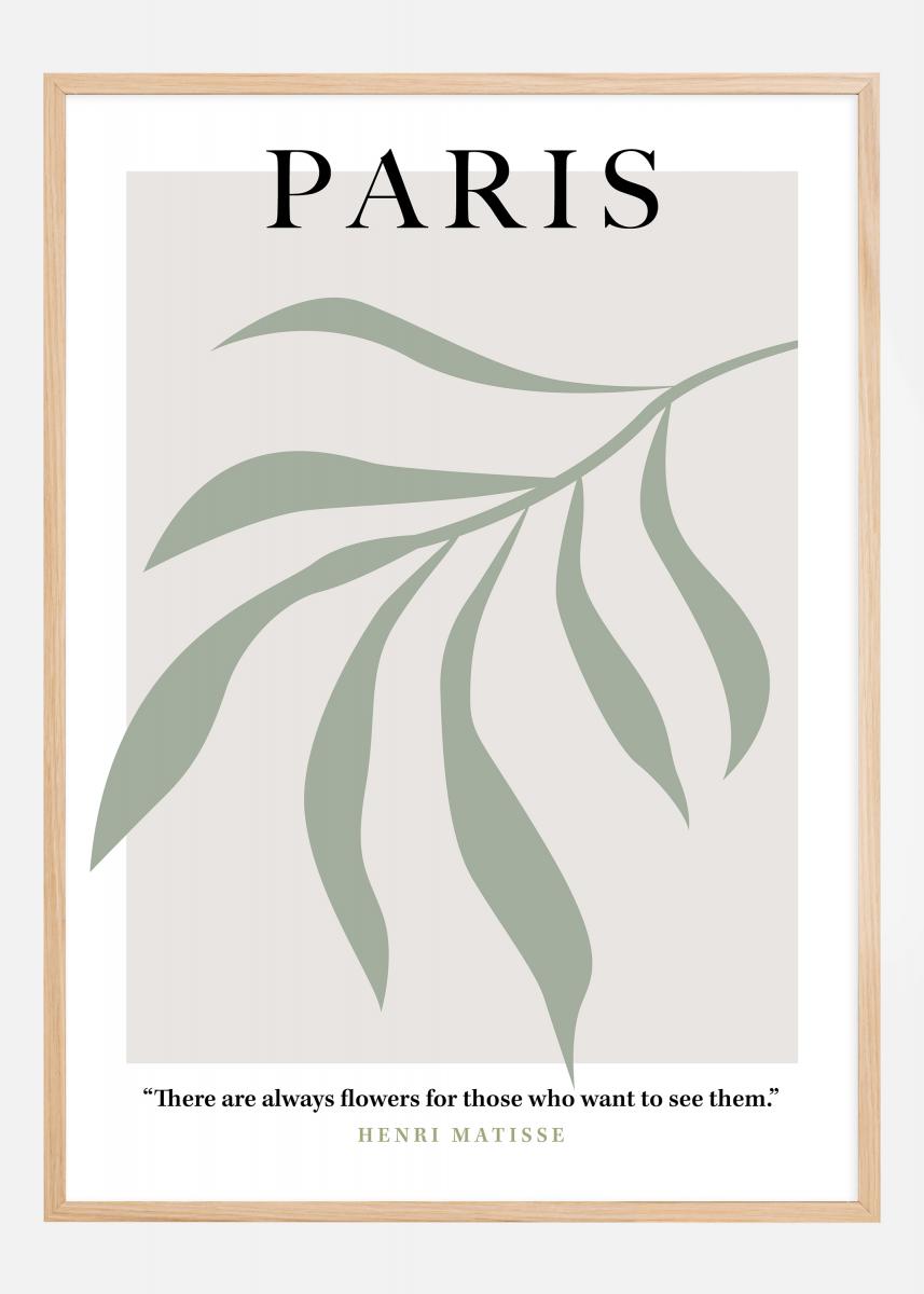at ringe Dom Undtagelse Køb Henri Matisse - Paris Art Green Plakat her - BGA.DK