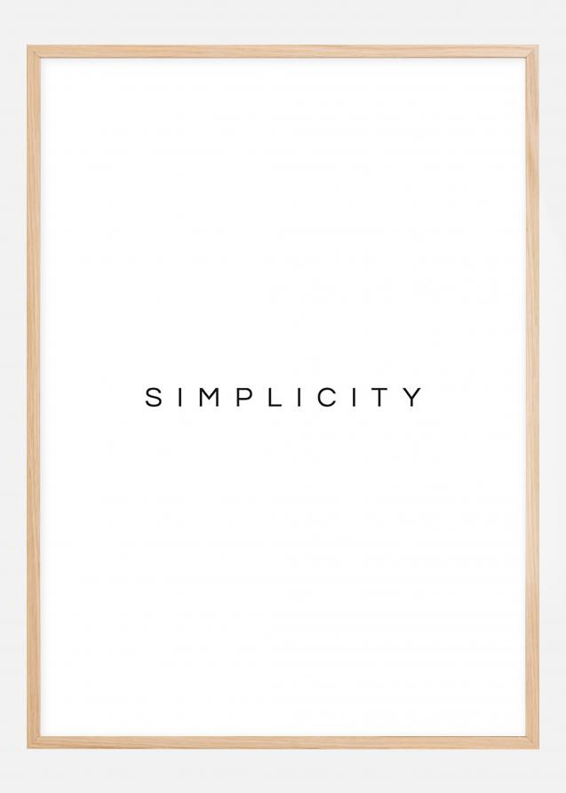 Simplicity Plakat