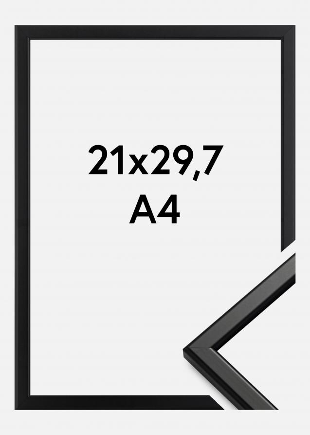 Ramme Slim Mat antirefleksglas Sort 21x29,7 cm (A4)