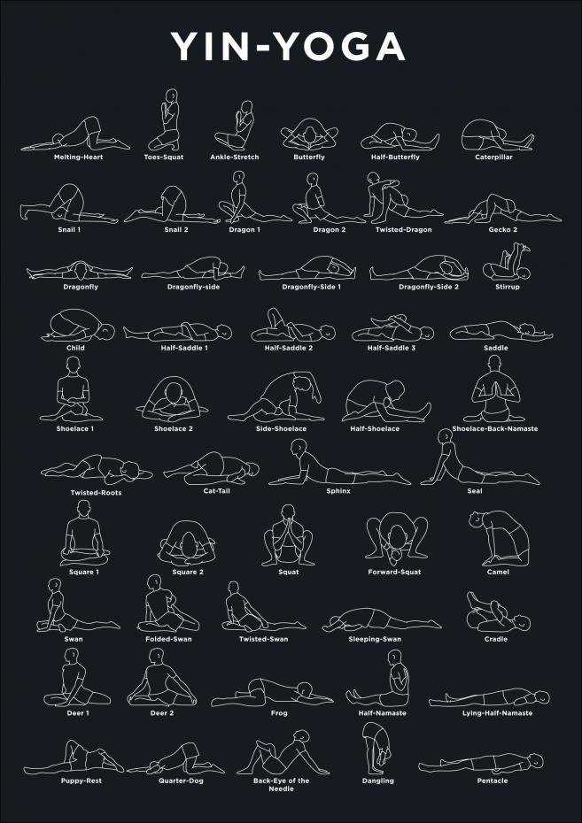 Yoga - Navy Plakat