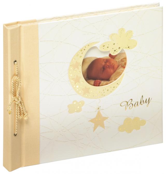 Babyalbum Bambini Maxi Creme - 28x25 cm (60 Hvide sider / 30 blade)