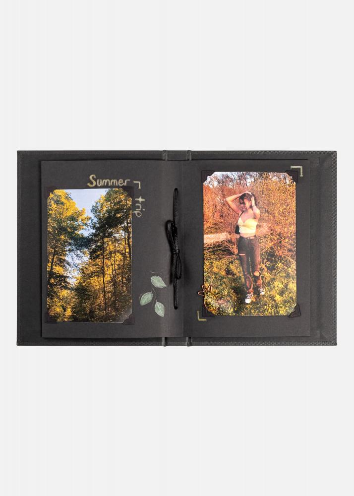 Pac Mini Album Sort - 13,5x18,5 cm (12 Sorte sider / 6 ark)