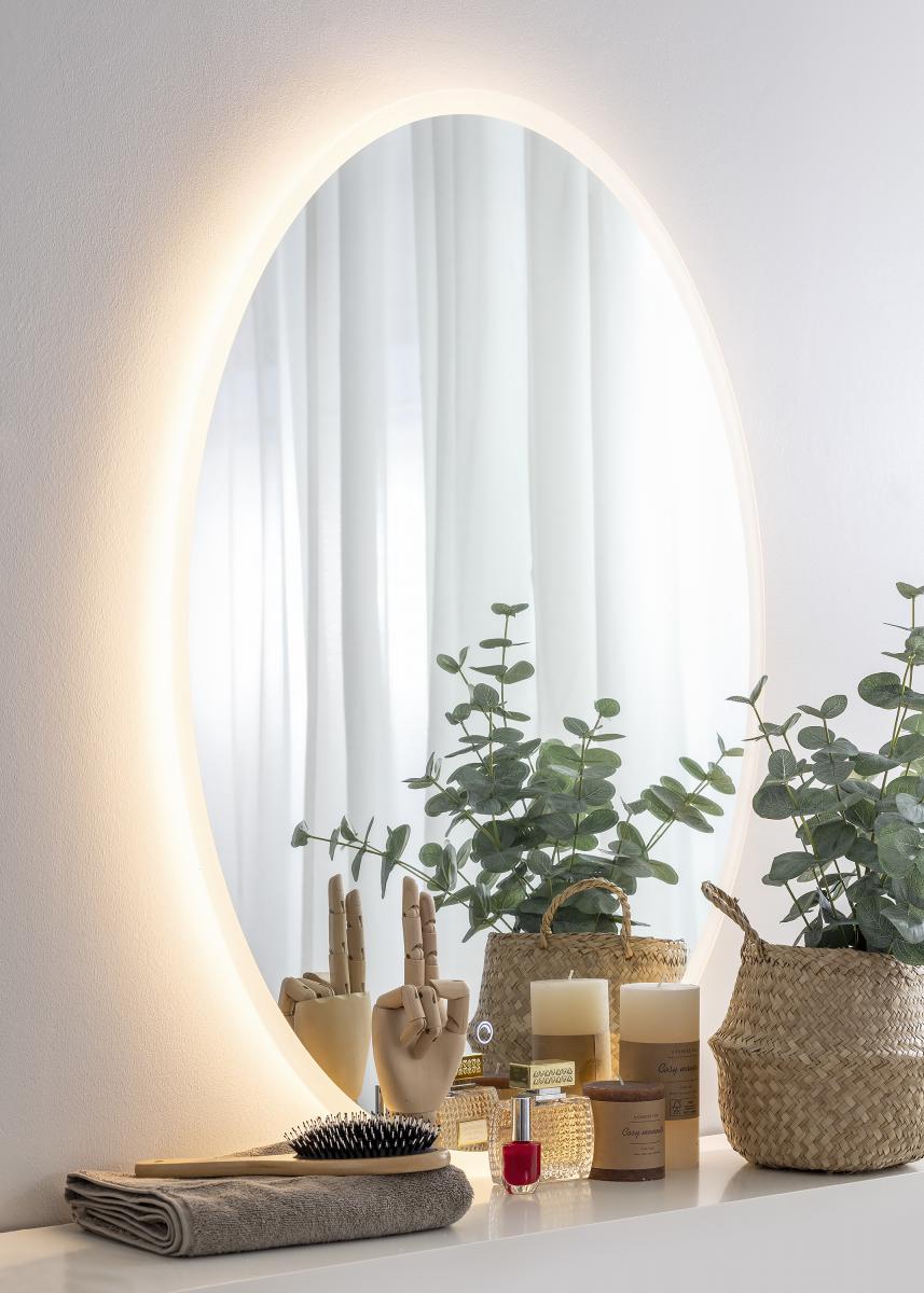 KAILA Spejl Oval LED 70x90 cm