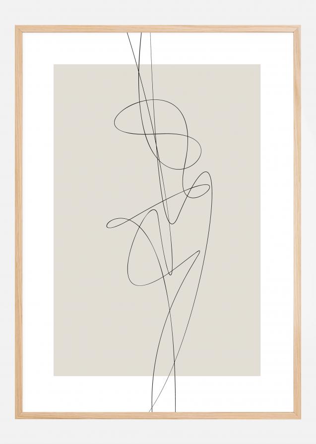 Beige Abstract Plakat
