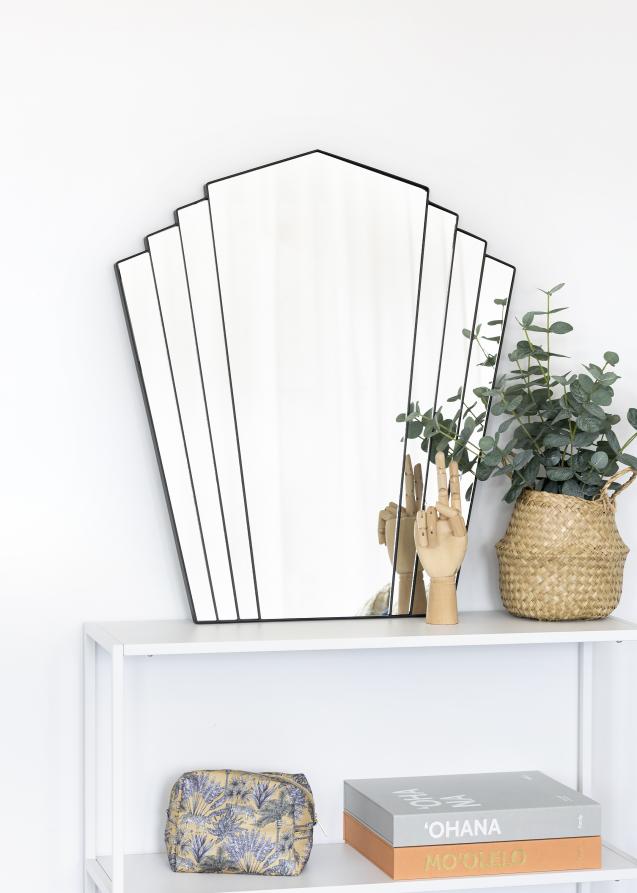 KAILA Spejl Fan - Sort 63x70 cm