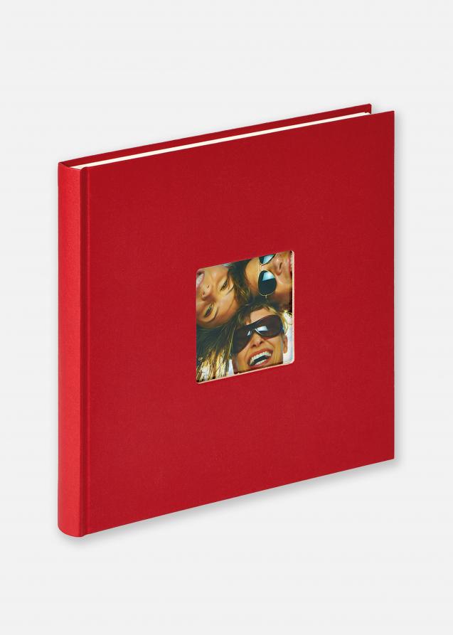 Fun Album rød - 26x25 cm (40 Hvide sider / 20 blade)