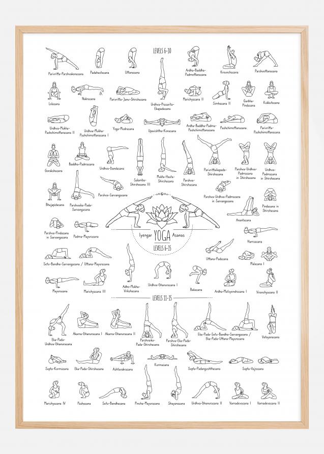 Yoga Black and White lll Plakat