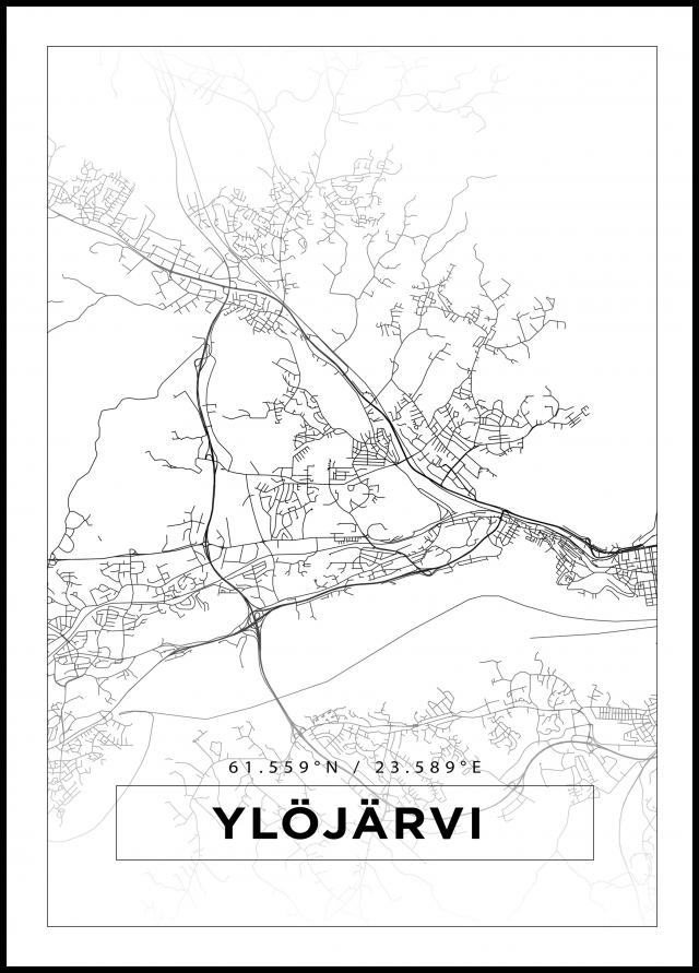 Kort - Ylöjärvi - Hvid Plakat