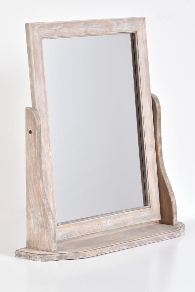 Spejl Bella Rectangular Dressing Table Driftwood 46x47x12 cm