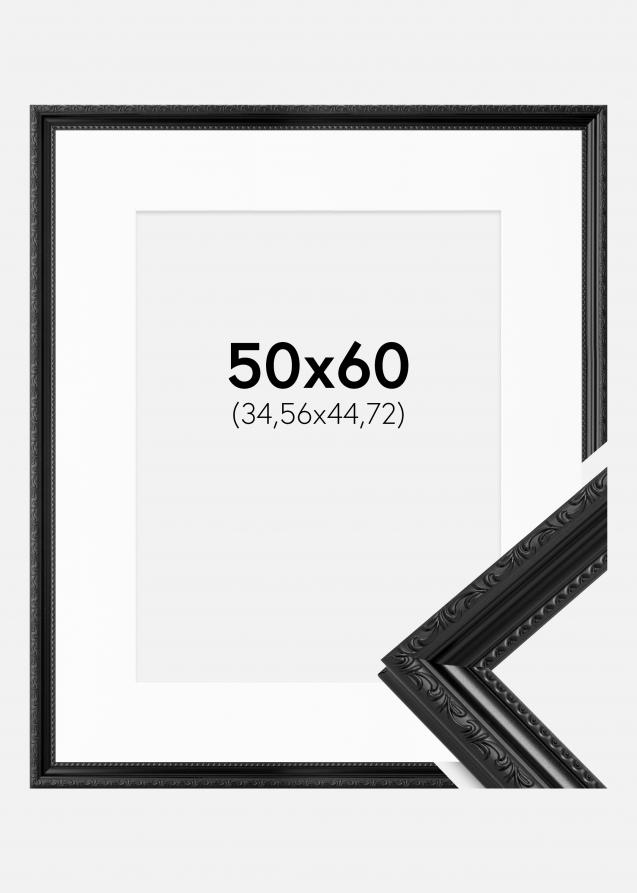 Ramme Abisko Sort 50x60 cm - Passepartout Hvid 14x18 inches