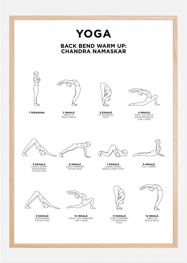 Back Bend - Warm Up - White Plakat