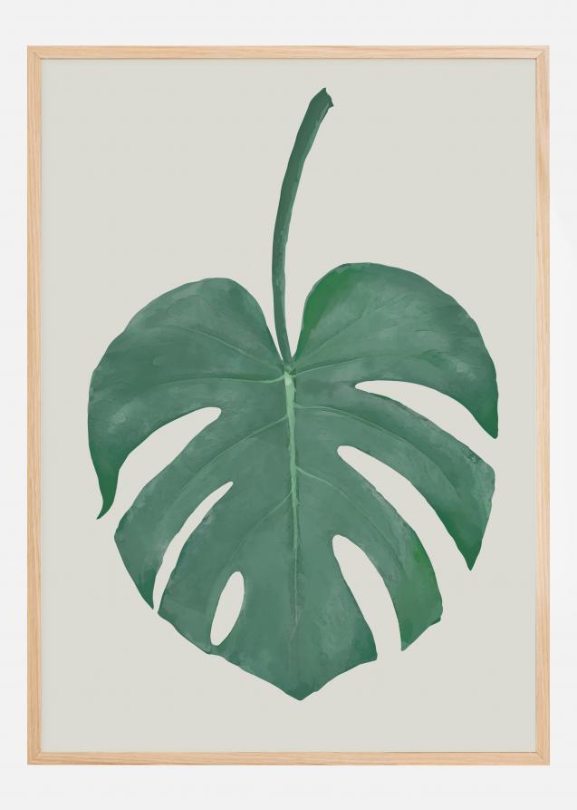 Monstera Aqua Plakat