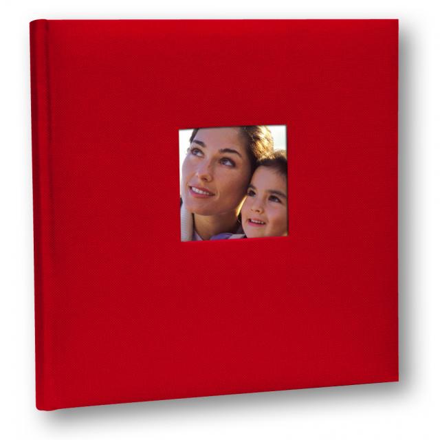 Zep Cotton Fotoalbum rød - 24x24 cm (40 Hvide sider / 20 blade)