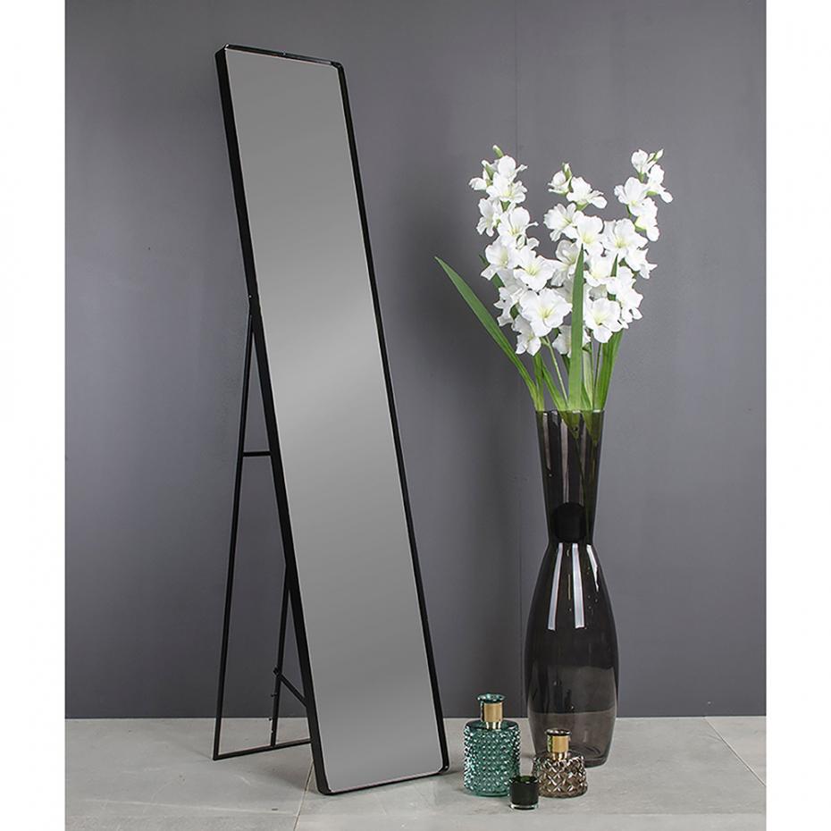 Avola Stand Mirror Sort 35x170 cm