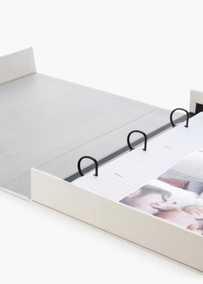 KAILA MEMORIES Warm Grey XL - Coffee Table Photo Album - 60 Billeder i 11x15 cm