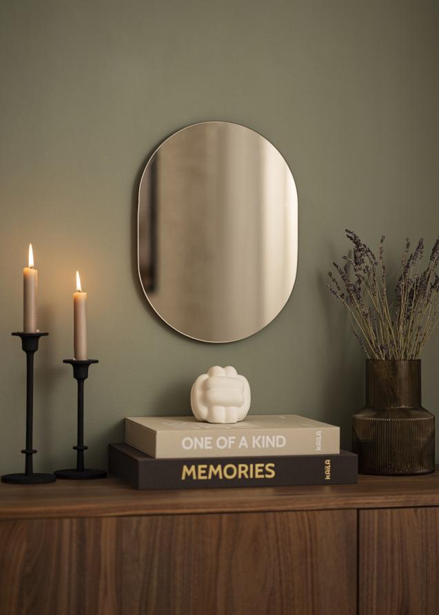 KAILA Spejl Oval Dark Bronze 30x40 cm
