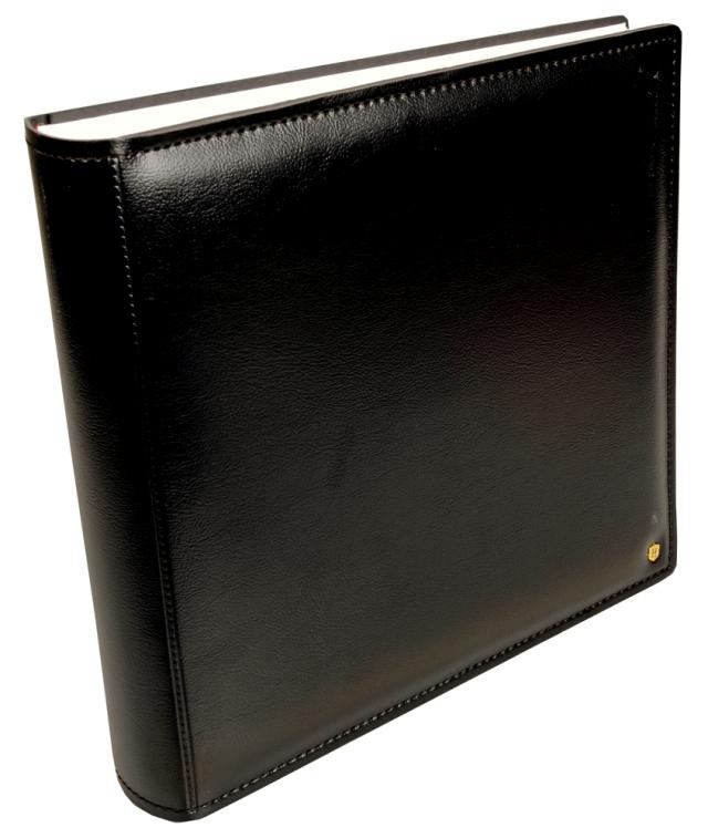 Henzo Gran Cara Premium Fotoalbum - Sort - 31x33 cm (100 Hvide sider / 50 blade)