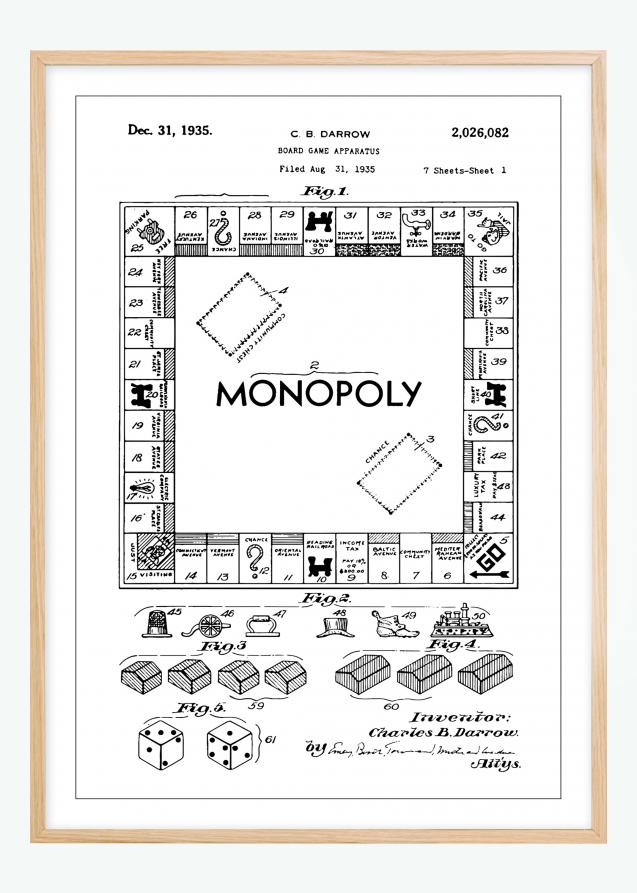 Patenttegning - Monopol I Plakat