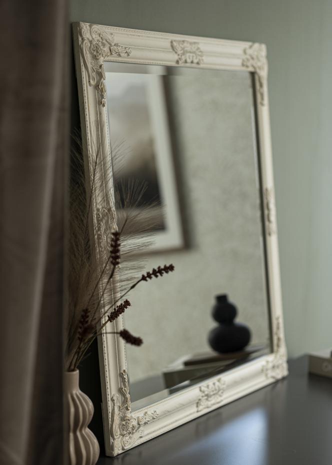 Spejl Bologna Hvid 80x80 cm